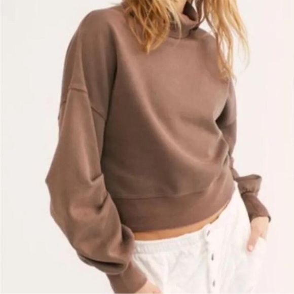Free People Rudy Bandana Mock Neck Pullover Sweatshirt - Picture 6 of 6